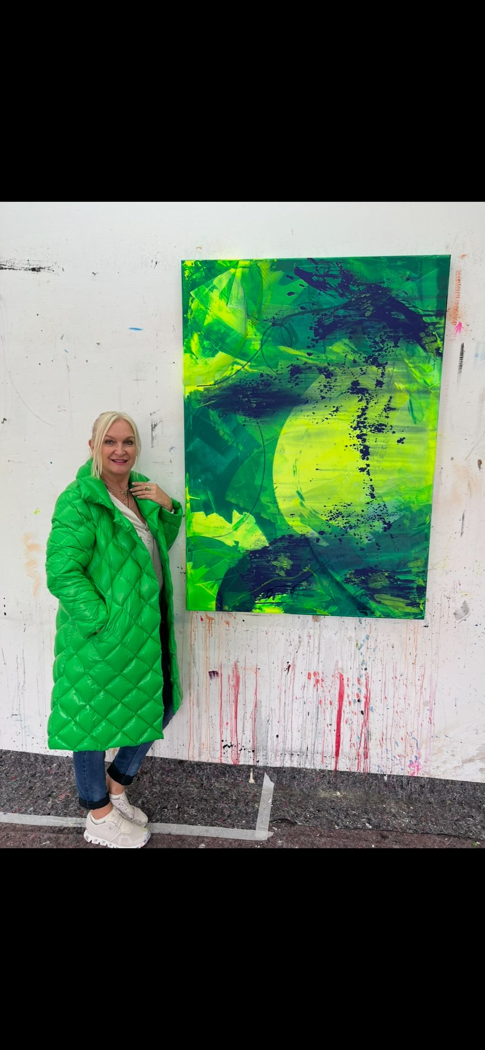 Corinna beim Kunst-Workshop in der Kunstakademie